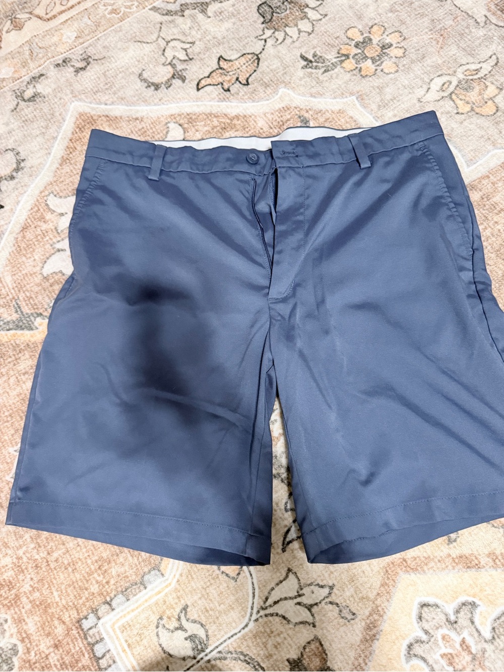 Amazon Essentials Men's Navy Flat-Front Shorts